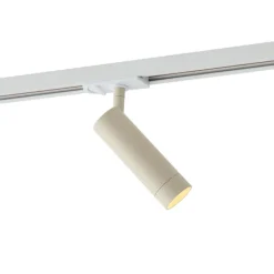 QAZQA Deckenstrahler|Aufbaustrahler*Moderner beiger Strahler für 1-Phasen-Schienensystem GU10 35mm - Iconic Jeana Luxe