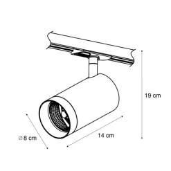 QAZQA Deckenstrahler|Aufbaustrahler*Moderner beiger Strahler für 1-Phasen-Schienensystem GU10 70mm - Iconic Jeana Luxe