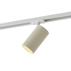 QAZQA Deckenstrahler|Aufbaustrahler*Moderner beiger Strahler für 1-Phasen-Schienensystem GU10 70mm - Iconic Jeana Luxe