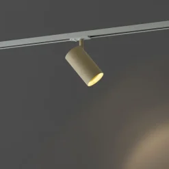 QAZQA Deckenstrahler|Aufbaustrahler*Moderner beiger Strahler für 1-Phasen-Schienensystem GU10 70mm - Iconic Jeana Luxe