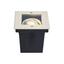 QAZQA Gartenbeleuchtung|Bodenstrahler Außen*Moderner Bodeneinbaustrahler beige GU10 50mm dreh- und schwenkbar IP65 - Oneon