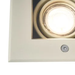 QAZQA Gartenbeleuchtung|Bodenstrahler Außen*Moderner Bodeneinbaustrahler beige GU10 50mm dreh- und schwenkbar IP65 - Oneon