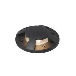 QAZQA Gartenbeleuchtung|Bodenstrahler Außen*Moderner Bodeneinbaustrahler schwarz GU10 50mm 4-Licht-Effekt IP65 - Cellar