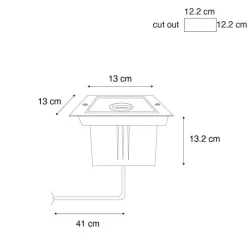 Kinder QAZQA Preisvorteil Auf Leuchtmittel|Smarte Glühbirnen*Moderner Bodenspoiler Schwarz verstellbar IP65 - Oneon