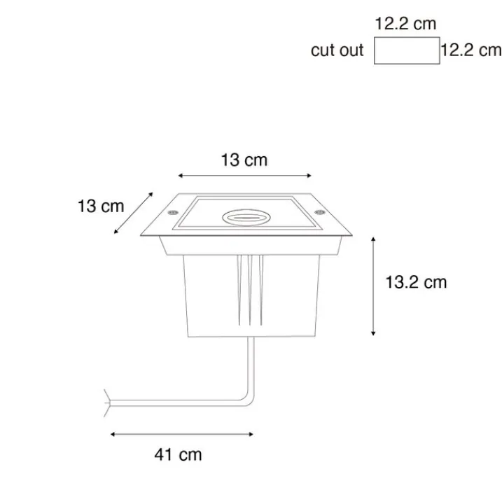 Kinder QAZQA Preisvorteil Auf Leuchtmittel|Smarte Glühbirnen*Moderner Bodenspoiler Schwarz verstellbar IP65 - Oneon