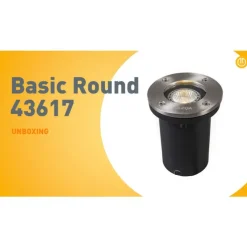 QAZQA Gartenbeleuchtung|Bodenstrahler Außen*Moderner Bodenstrahler aus Edelstahl - Basic Round