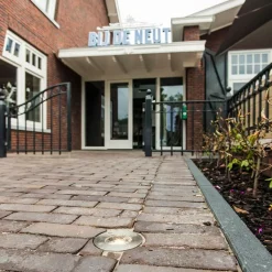 QAZQA Gartenbeleuchtung|Bodenstrahler Außen*Moderner Bodenstrahler aus Edelstahl - Basic Round