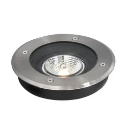 QAZQA Gartenbeleuchtung|Bodenstrahler Außen*Moderner Bodenstrahler für den Außenbereich aus Stahl AR70, verstellbar, IP65 – Delux