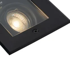 QAZQA Bodenstrahler Außen|Außenstrahler*Moderner Bodenstrahler schwarz 2-flammig verstellbar IP65 - Oneon