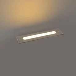 QAZQA Gartenbeleuchtung|Led-Außenleuchten*Moderner Bodenstrahler Stahl 30 cm inkl. LED IP65 - Eline