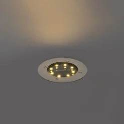 QAZQA Gartenbeleuchtung|Led-Außenleuchten*Moderner Bodenstrahler Stahl inkl. LED IP65 Solar - Terry