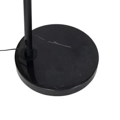 QAZQA Schlafzimmerlampen|Esszimmerlampen*Moderner Bogen Stehlampe Schwarz - XXL