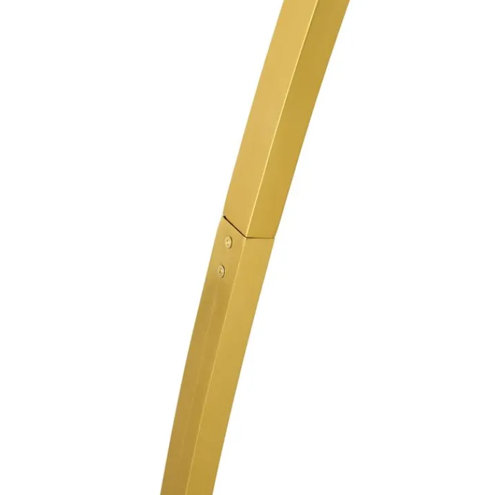 QAZQA Wohnzimmerlampen|Led-Stehlampen*Moderner Bogenlampe Messing inkl. LED mit Touch-Dimmer - Arlow