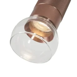 QAZQA Wandstrahler|Deckenstrahler*Moderner Deckenspot Dark Bronze Verstellbar - Veerle