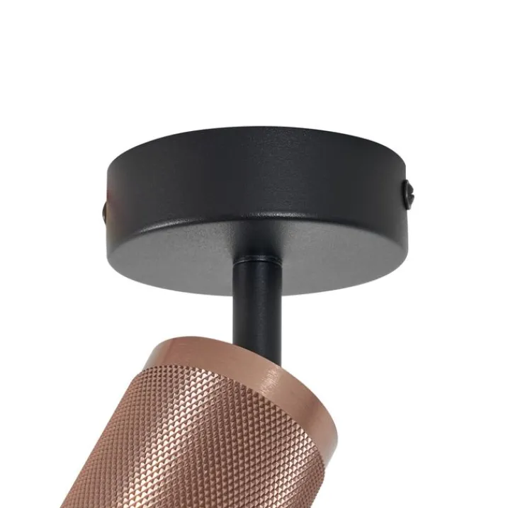 QAZQA Wandstrahler|Deckenstrahler*Moderner Deckenspot Dark Bronze Verstellbar - Veerle