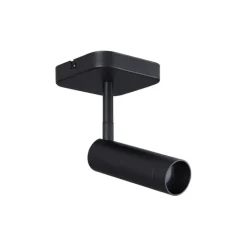 QAZQA Wandstrahler|Deckenstrahler*Moderner Deckenspot schwarz rund GU10 35mm dreh- und neigbar - Kate