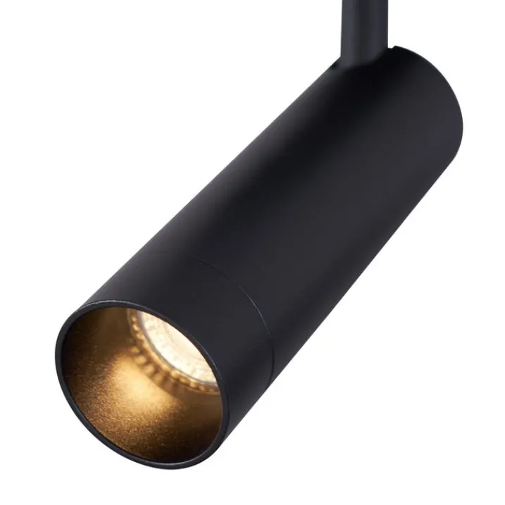 QAZQA Wandstrahler|Deckenstrahler*Moderner Deckenspot schwarz rund GU10 35mm dreh- und neigbar - Kate