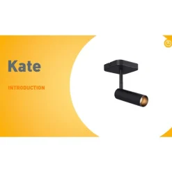 QAZQA Wandstrahler|Deckenstrahler*Moderner Deckenspot schwarz rund GU10 35mm dreh- und neigbar - Kate