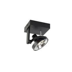 QAZQA Deckenstrahler|Aufbaustrahler*Moderner Deckenspot schwarz verstellbar GU10 111mm - Master