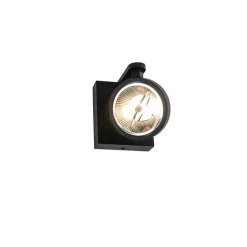 QAZQA Deckenstrahler|Aufbaustrahler*Moderner Deckenspot schwarz verstellbar GU10 111mm - Master