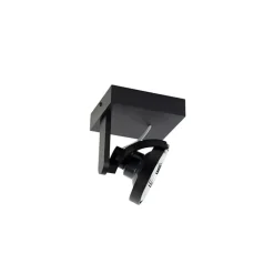 QAZQA Deckenstrahler|Aufbaustrahler*Moderner Deckenspot schwarz verstellbar GU10 111mm - Master
