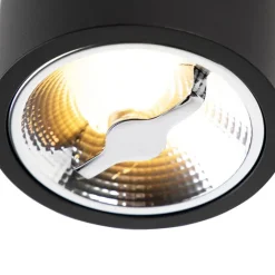 QAZQA Schlafzimmerlampen|Küchenlampen*Moderner Deckenspot schwarz AR111 inkl. LED - Expert