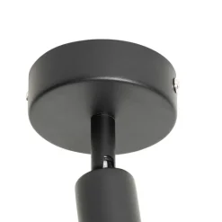 QAZQA Wandstrahler|Deckenstrahler*Moderner Deckenspot schwarz mit Gold - Lofty