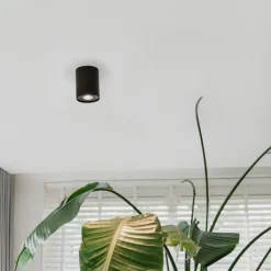 QAZQA Schlafzimmerlampen|Küchenlampen*Moderner Deckenspot schwarz dreh- und neigbar - Rondoo up