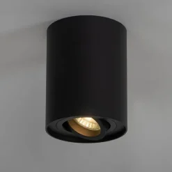 QAZQA Schlafzimmerlampen|Küchenlampen*Moderner Deckenspot schwarz dreh- und neigbar - Rondoo up