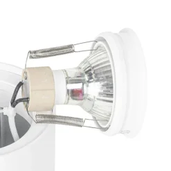 QAZQA Schlafzimmerlampen|Küchenlampen*Moderner Deckenspot weiß dreh- und neigbar - Rondoo up