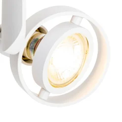 QAZQA Wandstrahler|Deckenstrahler*Moderner Deckenspot weiß dreh- und kippbar GU10 50mm - Master