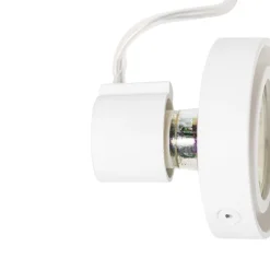 QAZQA Wandstrahler|Deckenstrahler*Moderner Deckenspot weiß dreh- und kippbar GU10 50mm - Master