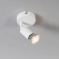 QAZQA Wandstrahler|Deckenstrahler*Moderner Deckenspot weiß neigbar - Jeany