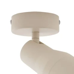 QAZQA Aufbaustrahler|Deckenstrahler*Moderner Deckenstrahler Beige GU10 50 mm rund - Stanley