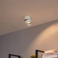 QAZQA Wandstrahler|Deckenstrahler*Moderner Deckenstrahler Beige G9 rund schwenk- und neigbar - Go Nine