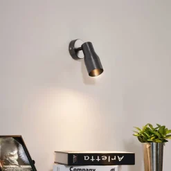 QAZQA Deckenstrahler|Aufbaustrahler*Moderner Deckenstrahler Gunmetal GU10 50 mm rund - Stanley