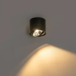 QAZQA Schlafzimmerlampen|Küchenlampen*Moderner Deckenstrahler schwarz dreh- und neigbar AR111 - Rondoo Up