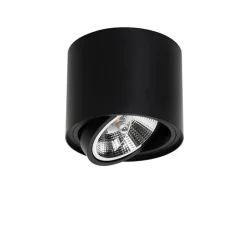 QAZQA Schlafzimmerlampen|Küchenlampen*Moderner Deckenstrahler schwarz dreh- und neigbar AR111 - Rondoo Up