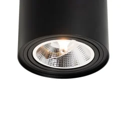 QAZQA Schlafzimmerlampen|Küchenlampen*Moderner Deckenstrahler schwarz dreh- und neigbar AR111 - Rondoo Up