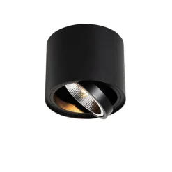 QAZQA Schlafzimmerlampen|Küchenlampen*Moderner Deckenstrahler schwarz dreh- und neigbar AR111 - Rondoo Up