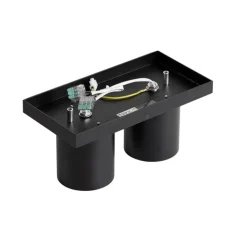 QAZQA Deckenstrahler|Aufbaustrahler*Moderner Deckenstrahler schwarz 2-flammig - Tubo