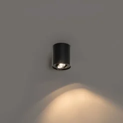 QAZQA Deckenstrahler|Aufbaustrahler*Moderner Deckenstrahler schwarz dreh- und neigbar AR70 - Rondoo Up