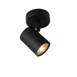 QAZQA Schlafzimmerlampen|Küchenlampen*Moderner Deckenstrahler Schwarz Verstellbar - Jeana