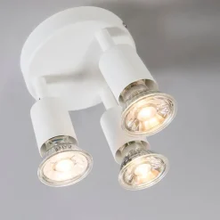 QAZQA Deckenstrahler|Aufbaustrahler*Moderner Deckenstrahler weiß rund - Jeany 3