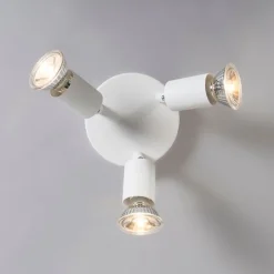 QAZQA Deckenstrahler|Aufbaustrahler*Moderner Deckenstrahler weiß rund - Jeany 3