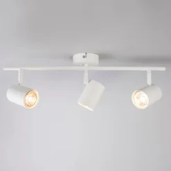 QAZQA Deckenstrahler|Aufbaustrahler*Moderner Deckenstrahler weiß 3-flammig verstellbar - Jeana