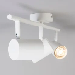 QAZQA Deckenstrahler|Aufbaustrahler*Moderner Deckenstrahler weiß 3-flammig verstellbar - Jeana
