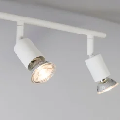 QAZQA Deckenstrahler|Aufbaustrahler*Moderner Deckenstrahler weiß schwenkbar - Jeany 4