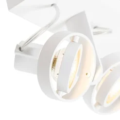 QAZQA Deckenstrahler|Aufbaustrahler*Moderner Deckenstrahler weiß 2-flammig GU10 50mm - Master