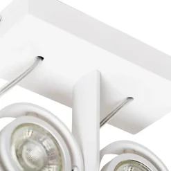 QAZQA Deckenstrahler|Aufbaustrahler*Moderner Deckenstrahler weiß 2-flammig GU10 50mm - Master